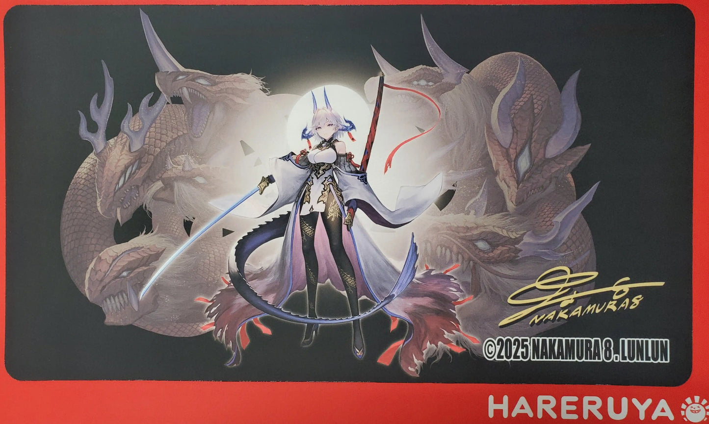 『#72』【〇LUNLUNサプライ】《中村エイト先生 オリジナルプレイマット(九頭龍・ブラックver)》