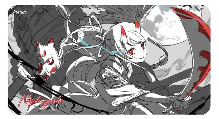 【〇LUNLUNサプライ】『#105』《ニシバヤシ先生 描き下ろしオリジナルプレイマット(ラフ画)》