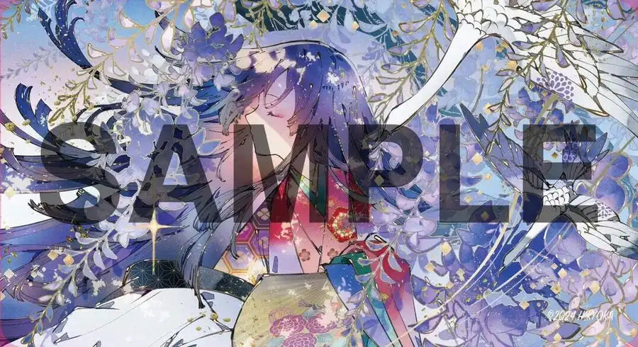 【〇LUNLUNサプライ】『#49』《匈歌ハトリ先生描き下ろしオリジナルプレイマット(藤の波紋)》