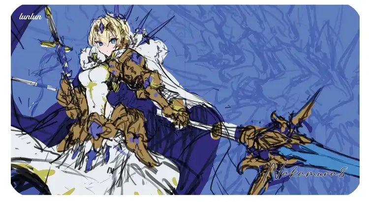 【〇LUNLUNサプライ】『#103』《中村エイト先生　描き下ろしオリジナルプレイマット(ラフ画）》