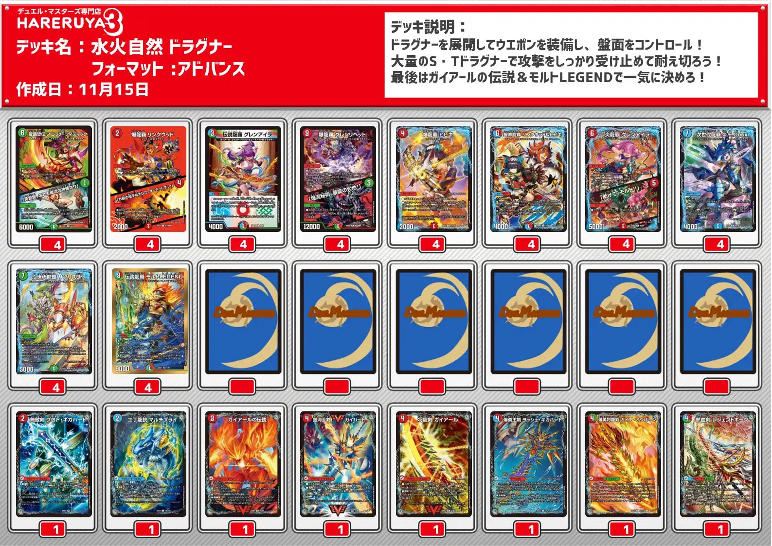 デュエル・マスターズ ブレストドラグナー デッキ デュエルマスターズ