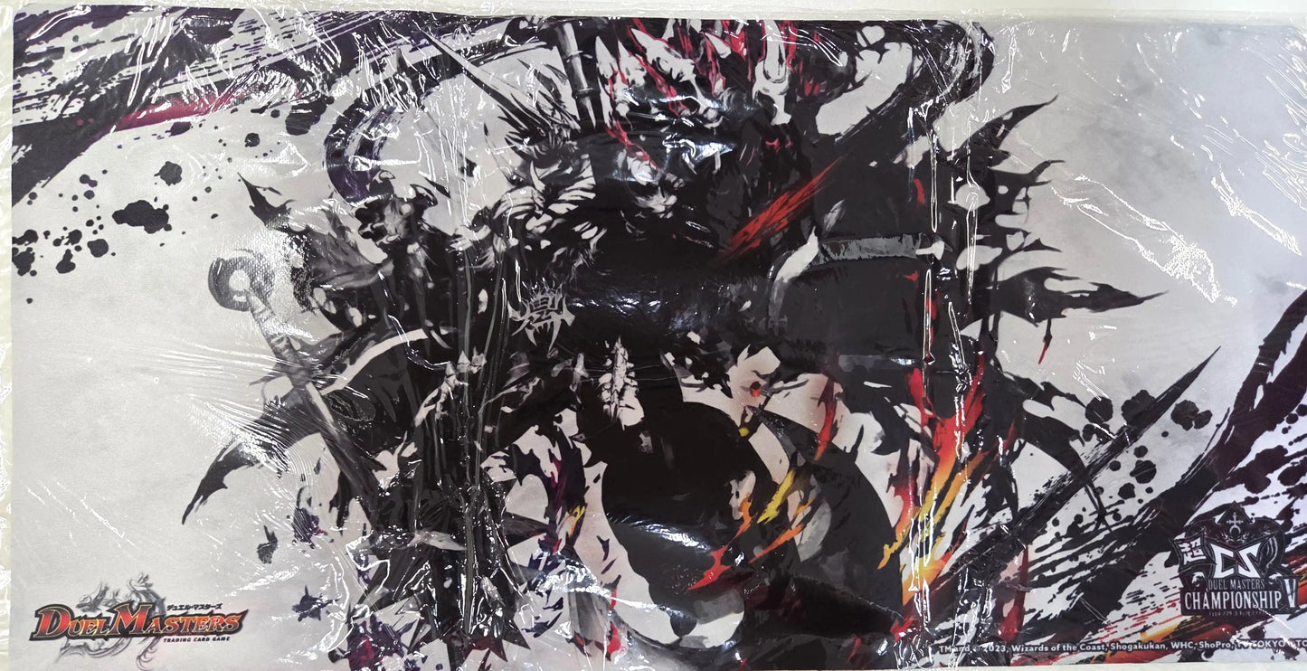 超CSⅤ ラバーマット 「鬼ヶ大王 ジャオウガ」（モノクロ ver.)